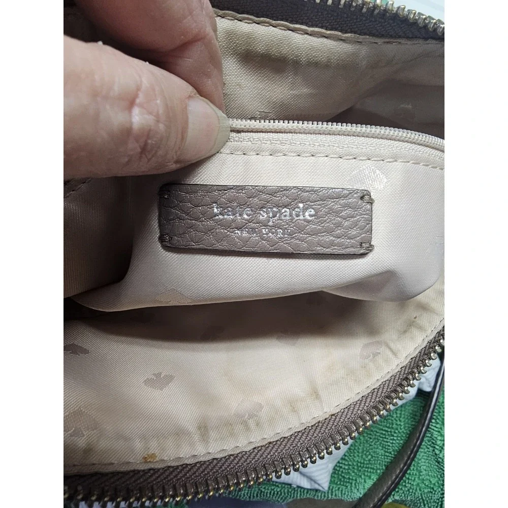 PRE OWNED GOOD 8/10 Kate Spade Jackson Top Zip‎ Crossbody WKRU5941-Brownstone